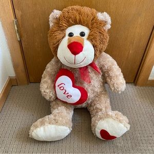 🦁 Stuffed Lion “Love” Plush Toy
